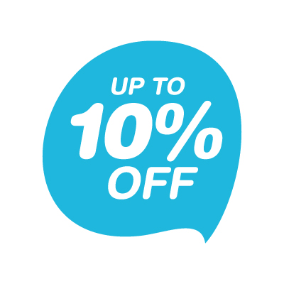 最大毎月10%割引<br />継続するほど安くなる